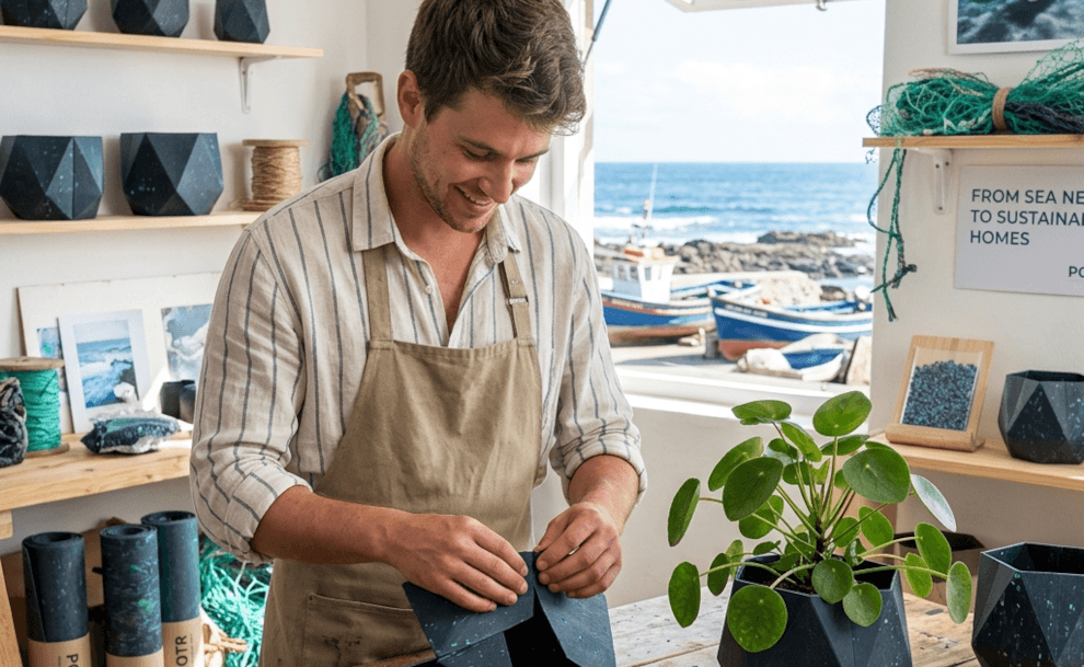 From Ocean Trash to Home Decor: Stylish Pots Saving Our Seas